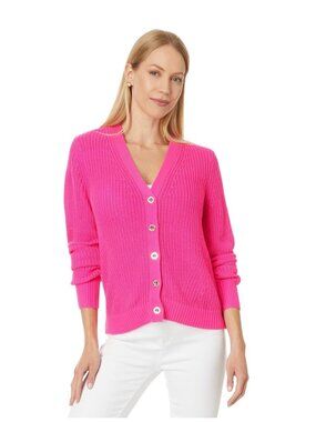 Lilly Pulitzer Bristow Cardigan in Passion Fruit Pink Women's XS  NEW